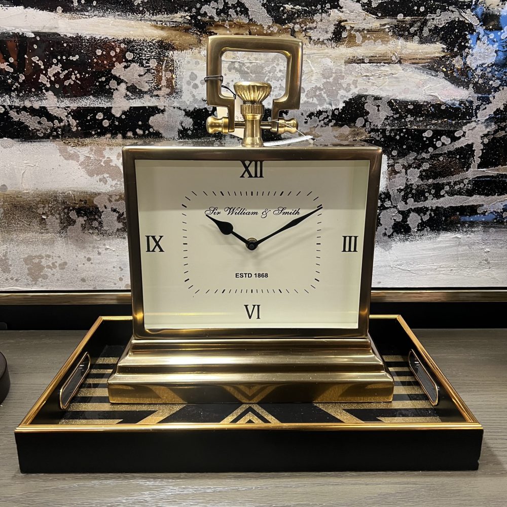 Brass Art Deco Mantle Clock