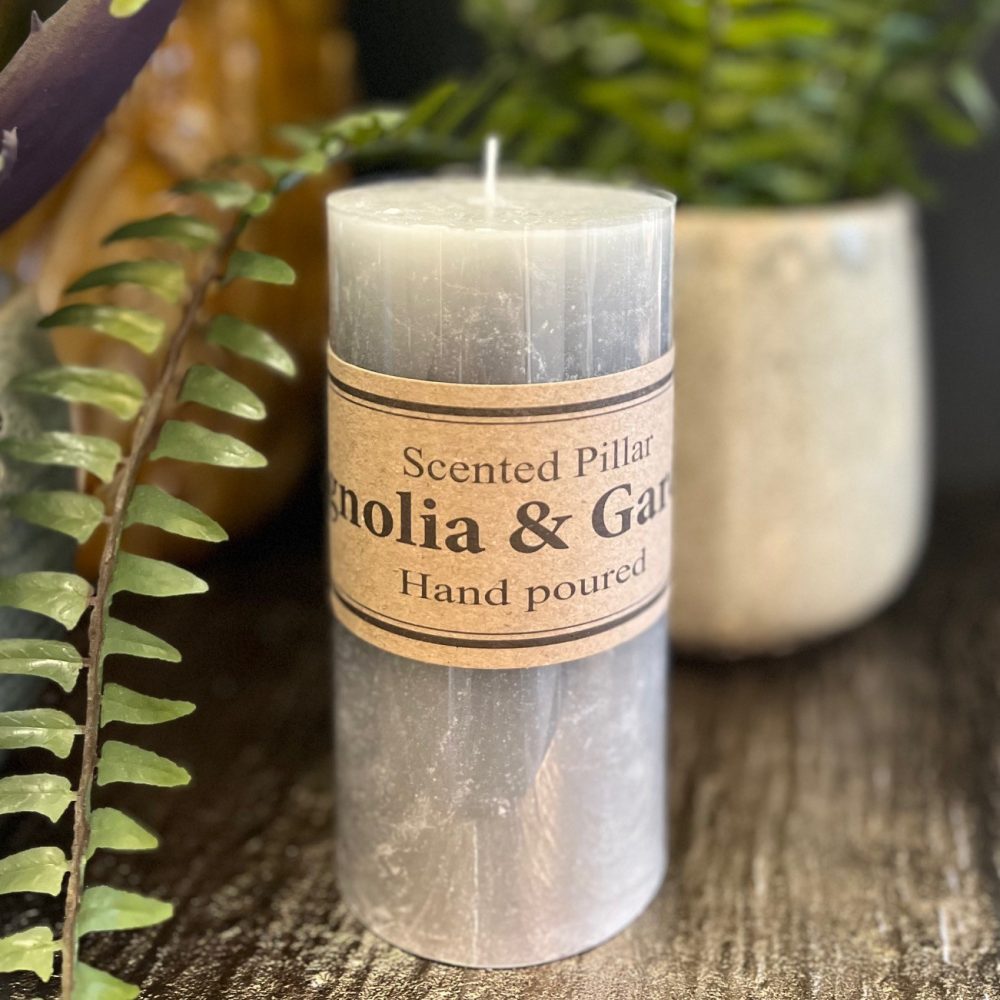 Rustic Grey Candle Magnolia & Gardenia