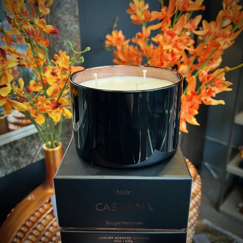 Casafina Noir Rose Oud Candle with Gift Box