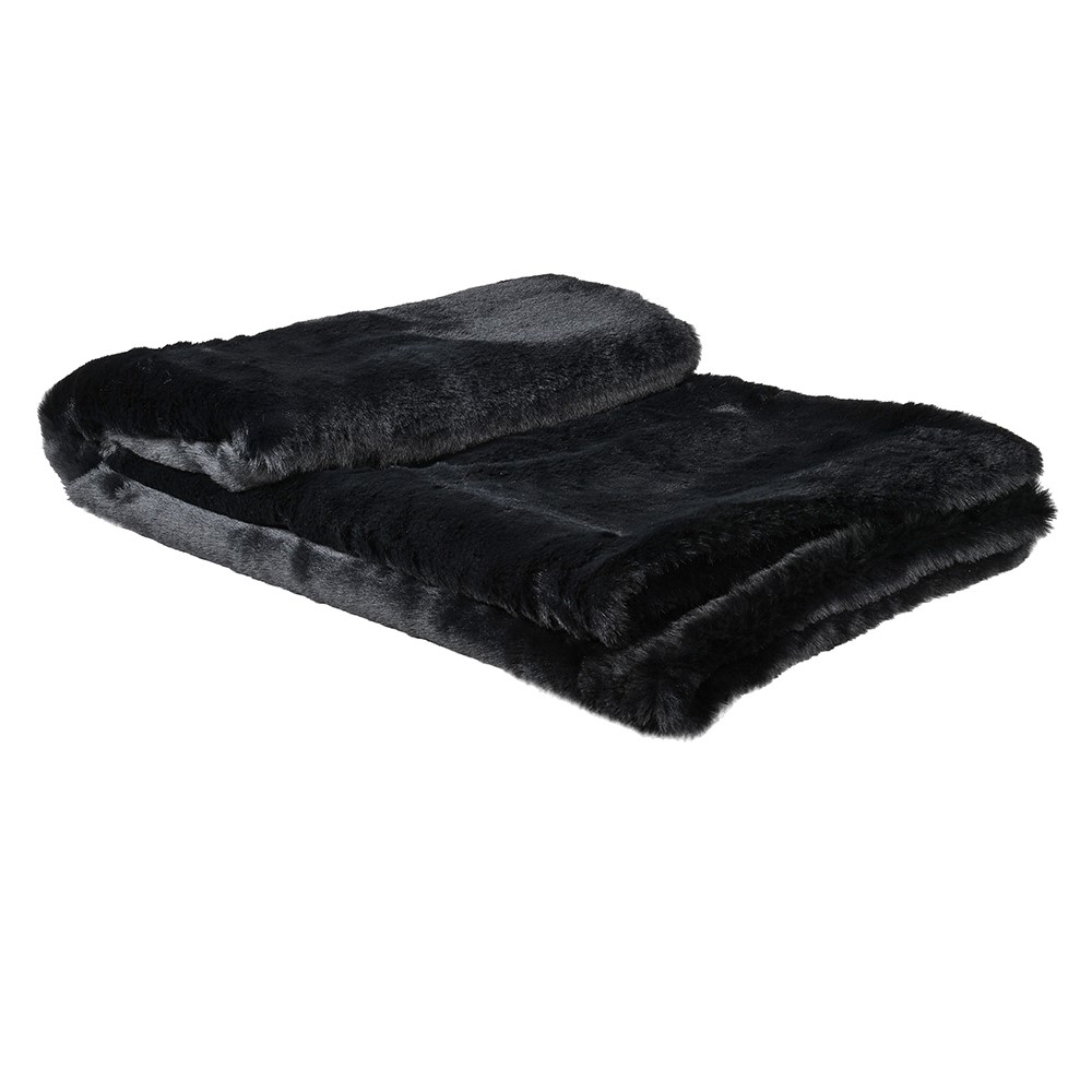 Jet Black Throw