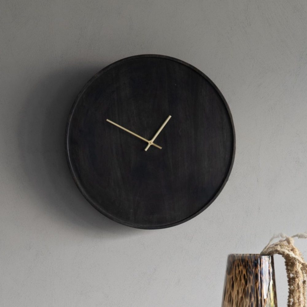 Mango Wood Bowl Wall Clock