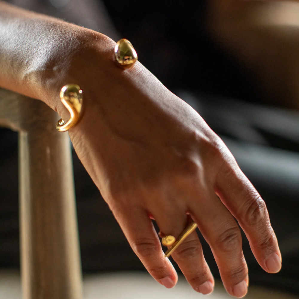 Abstract Chunky Bangle