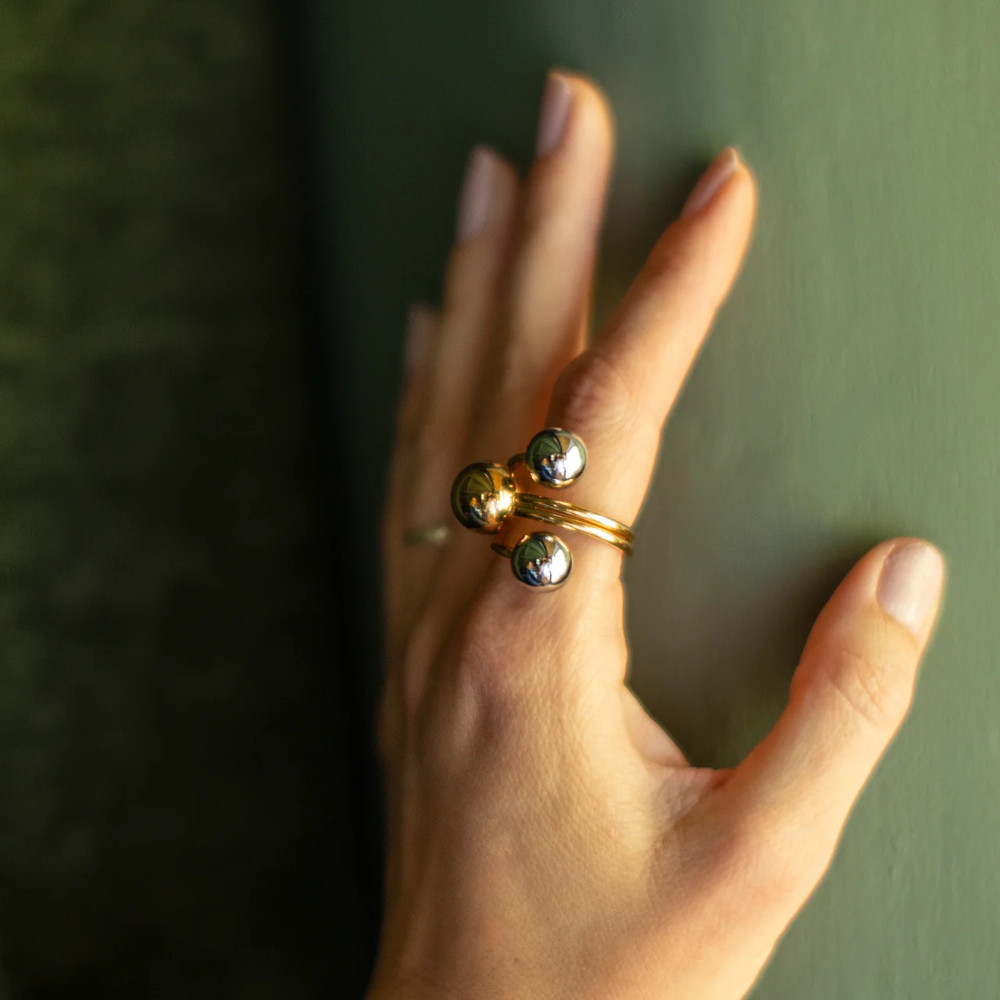 Triple Ball Ring